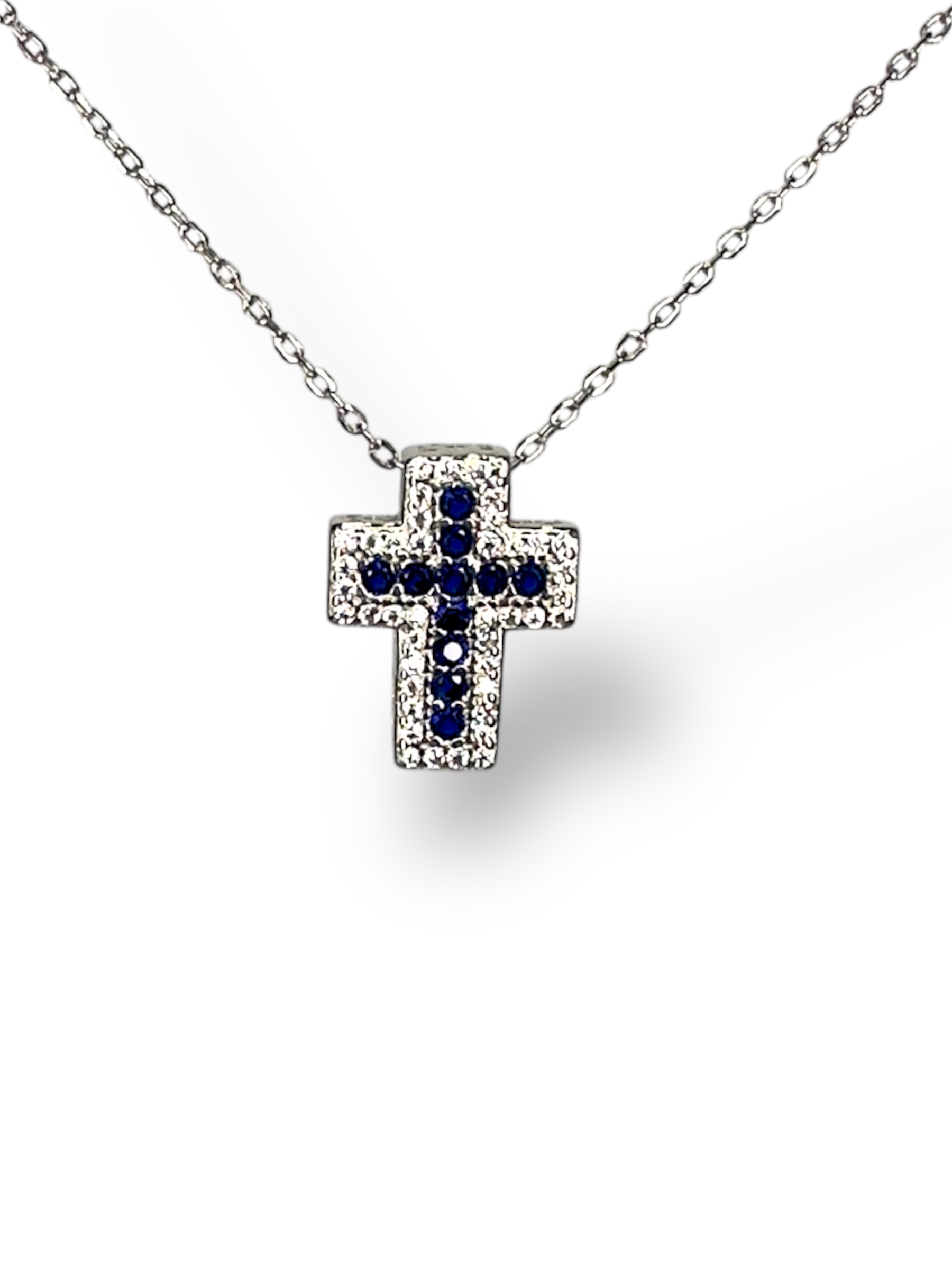 Collana Croce con Zirconi colorati - immagine 4