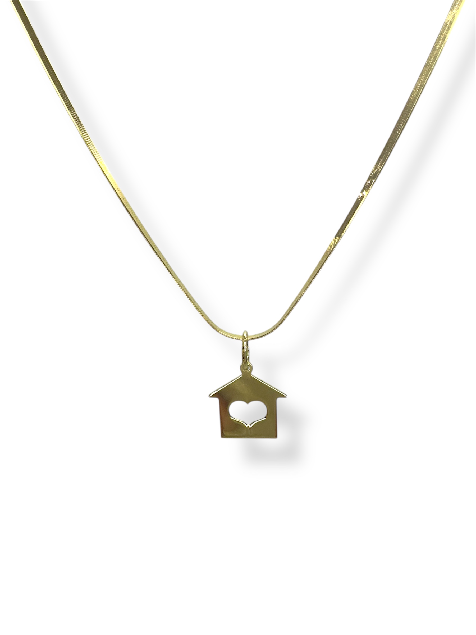 Collana Sweet Home dorata Collana Sweet Home – Snake con Casetta – Argento 925 - immagine 1