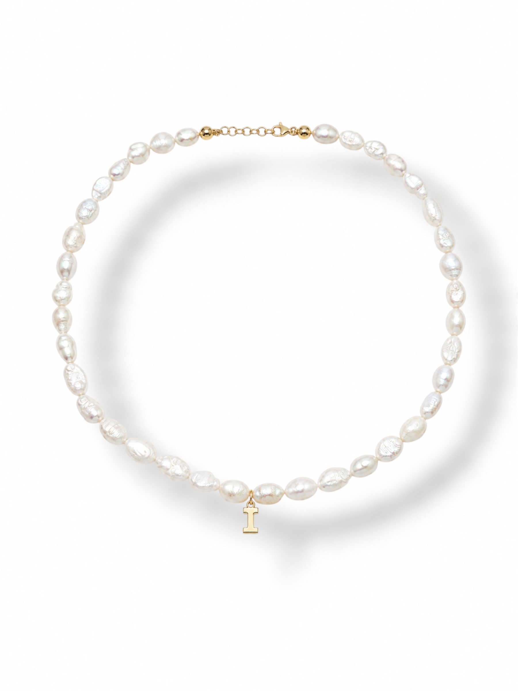 collana perle initial dorata copertina Collana Perle Initial Argento 925 - immagine 1